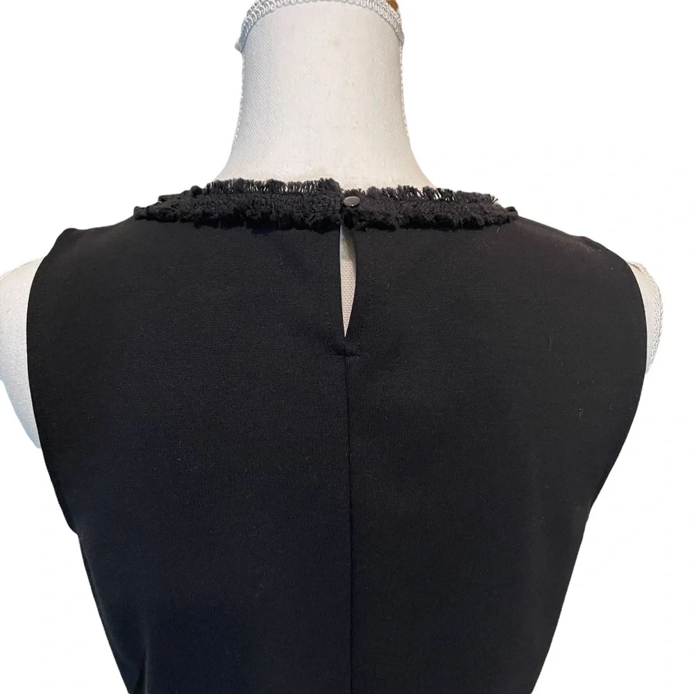 J Crew Black Sleeveless Lace Tank. Size S